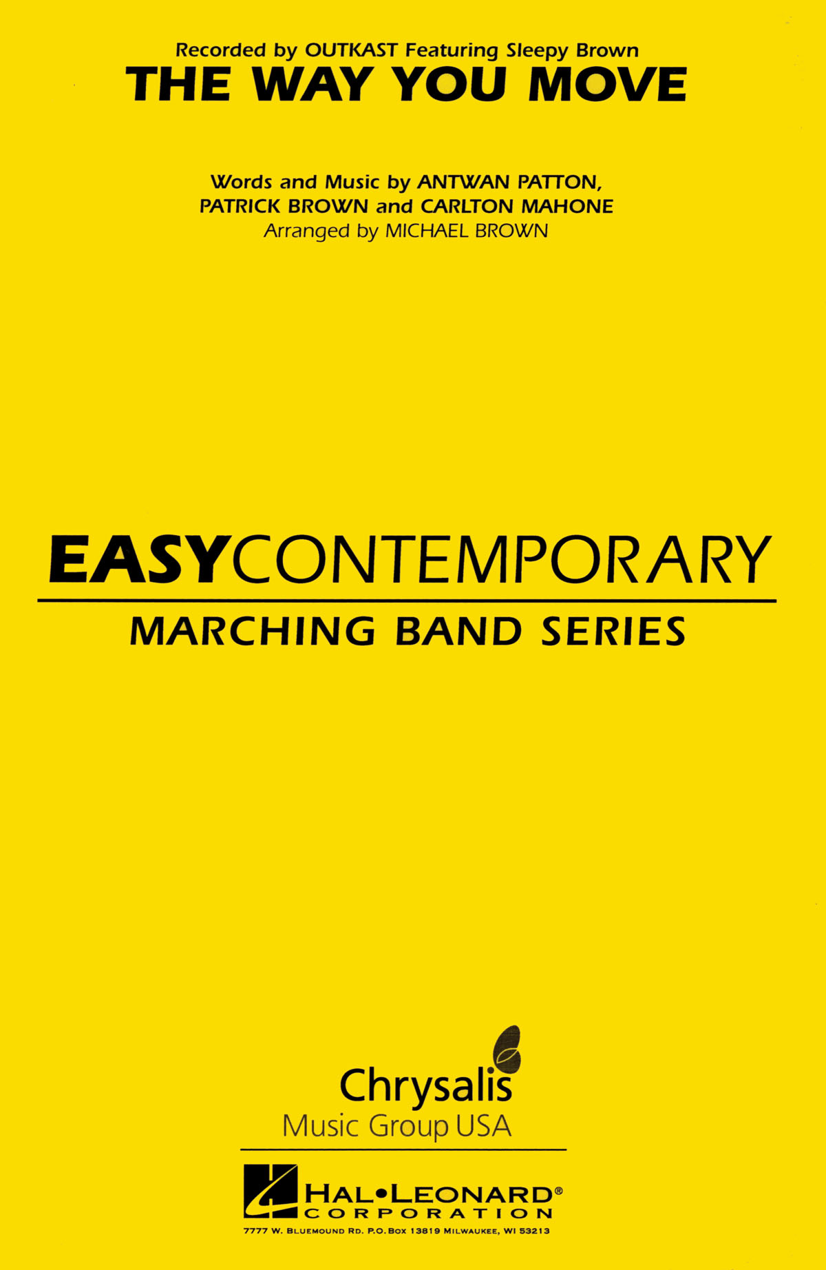 The Way You Move: Marching Band: Score & Parts