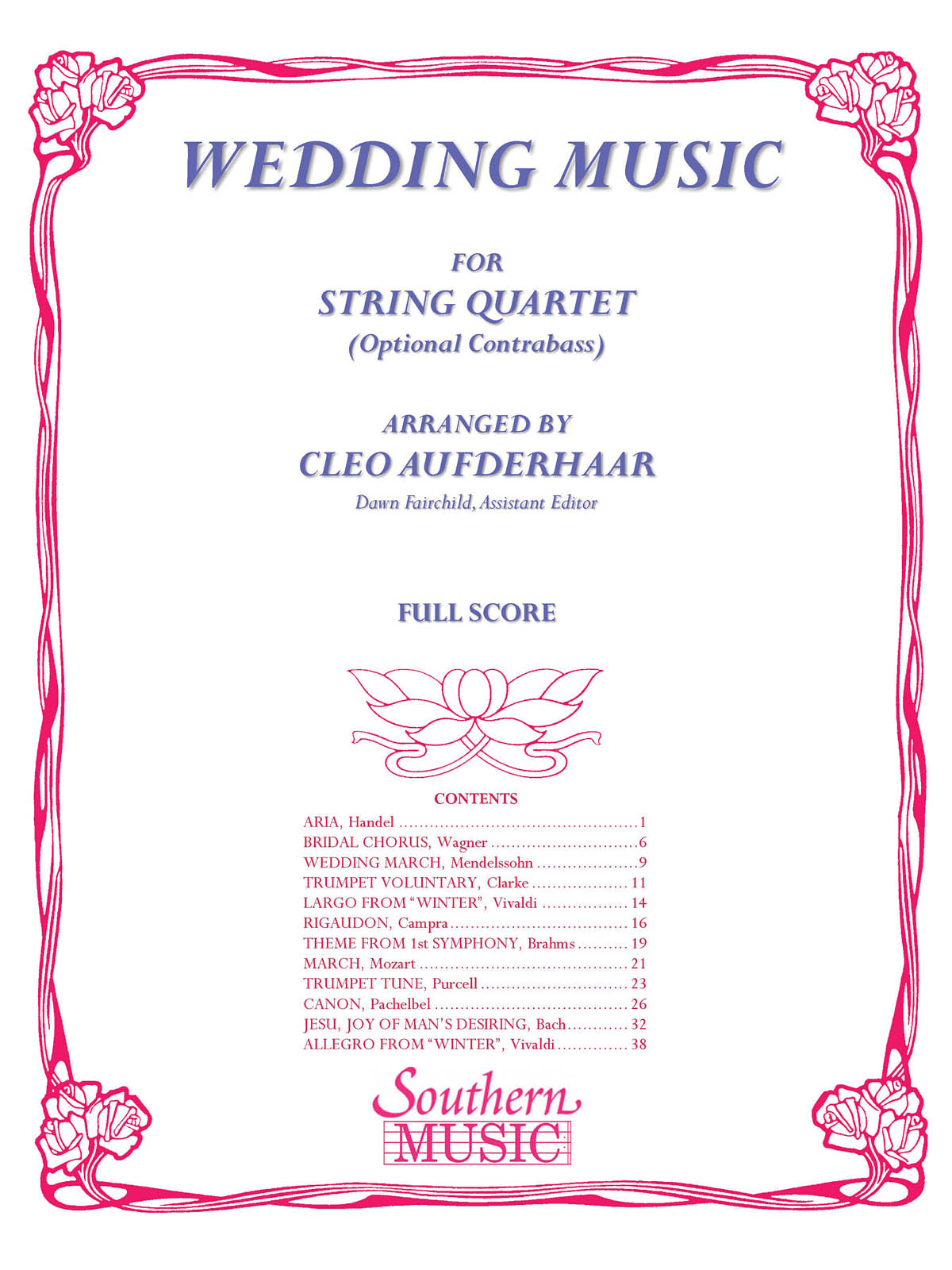 Wedding Music: String Quintet: Score