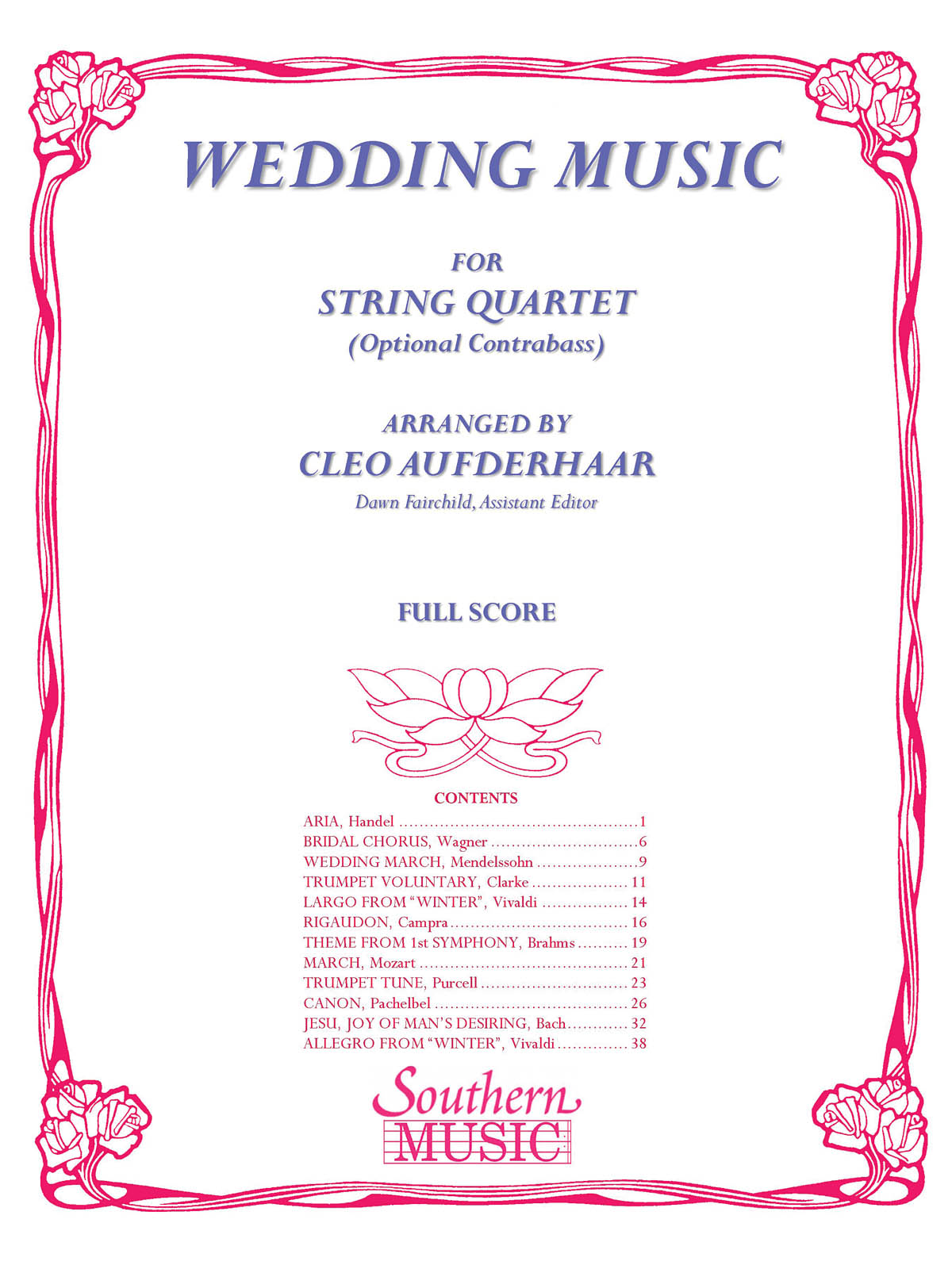 Wedding Music: String Ensemble: Score