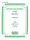Billy Evans: Sight Reading for Band  Book 1: Concert Band: Part