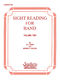 Billy Evans: Sight Reading for Band  Book 2: Concert Band: Score
