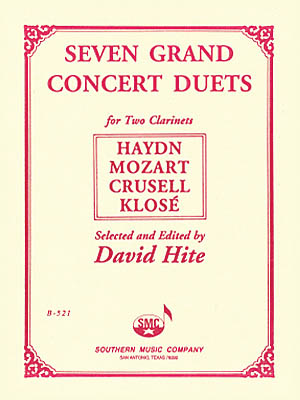 Wolfgang Amadeus Mozart: Seven Grand Concert Duets: Clarinet Duet: Instrumental