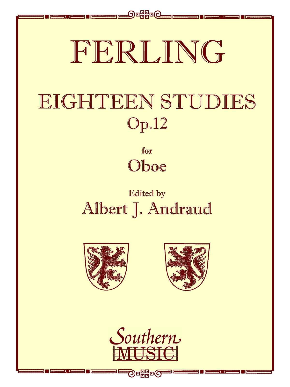 Franz Wilhelm Ferling: 18 Studies  Op. 12: Oboe Solo: Instrumental Album