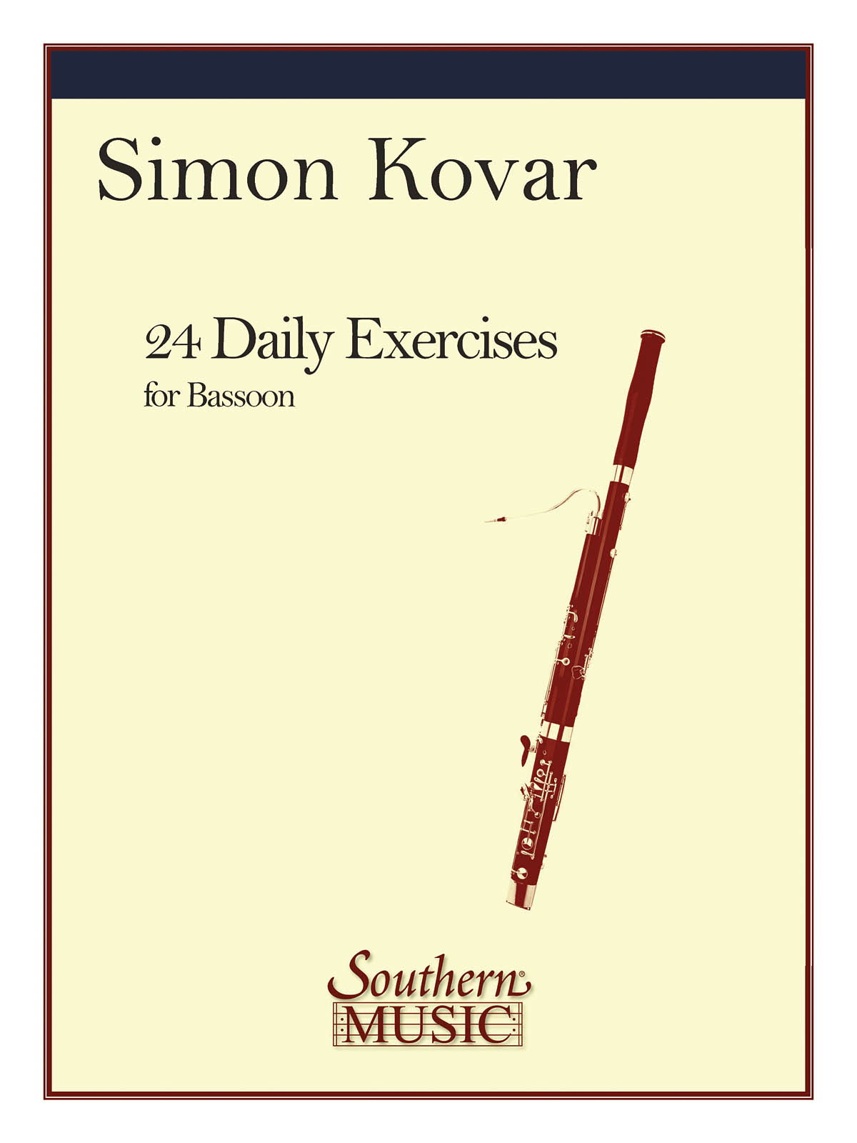 Simon Kovar: 24 Daily Exercises for Bassoon: Bassoon Solo: Instrumental Album