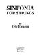 Eric Ewazen: Sinfonia for Strings: String Orchestra: Score & Parts