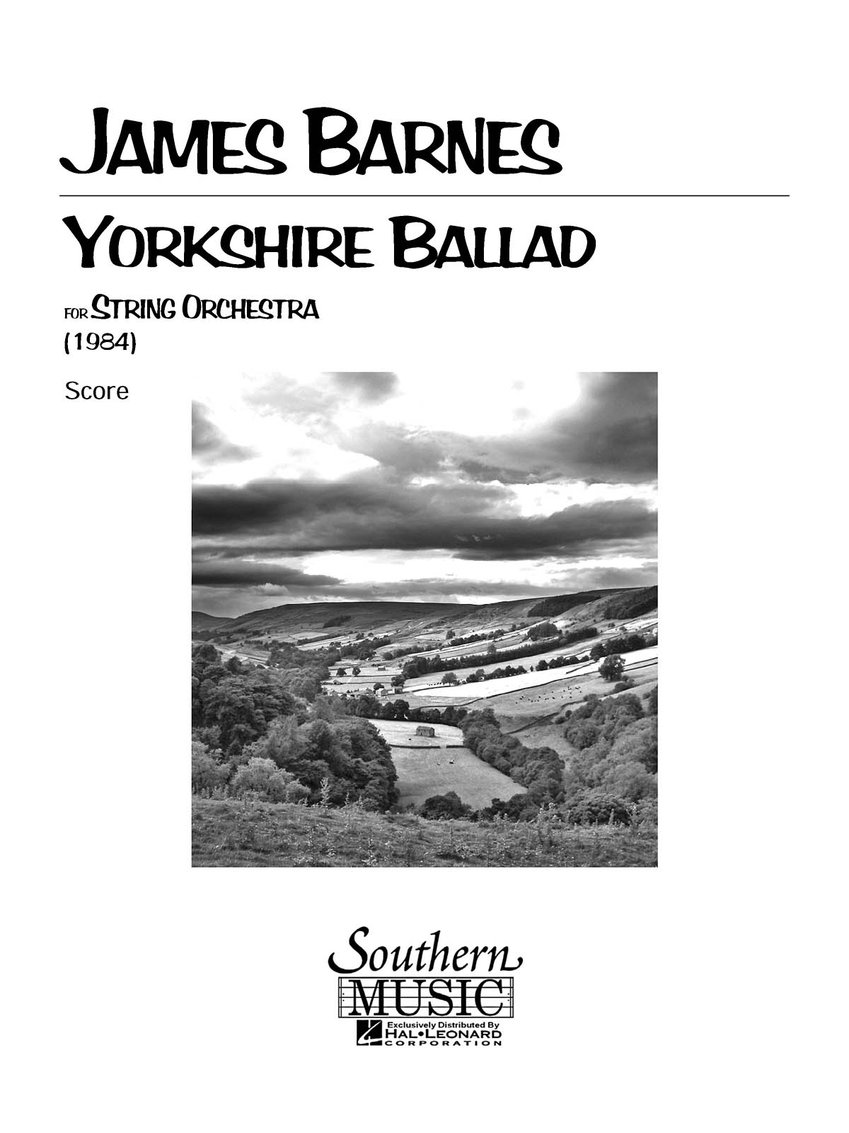 James Barnes: Yorkshire Ballad: String Orchestra: Score