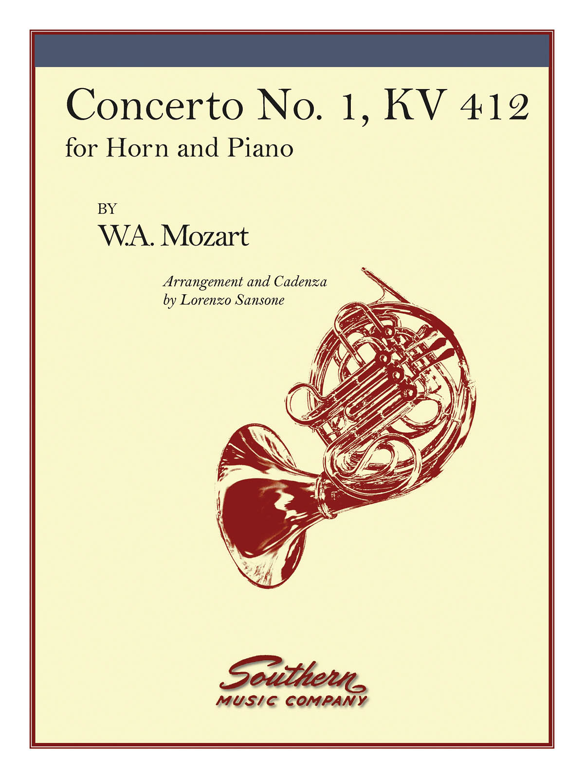 Wolfgang Amadeus Mozart: Concerto No 1  K412: French Horn Solo: Instrumental