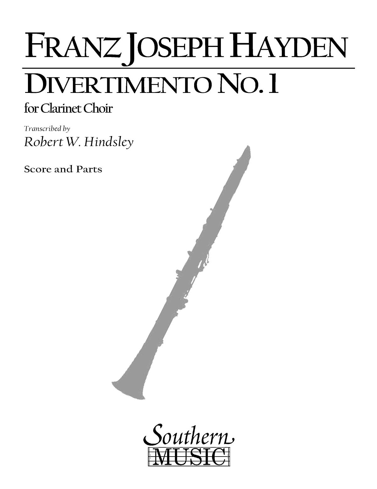 Franz Joseph Haydn: Divertimento No 1: Clarinet Ensemble: Part