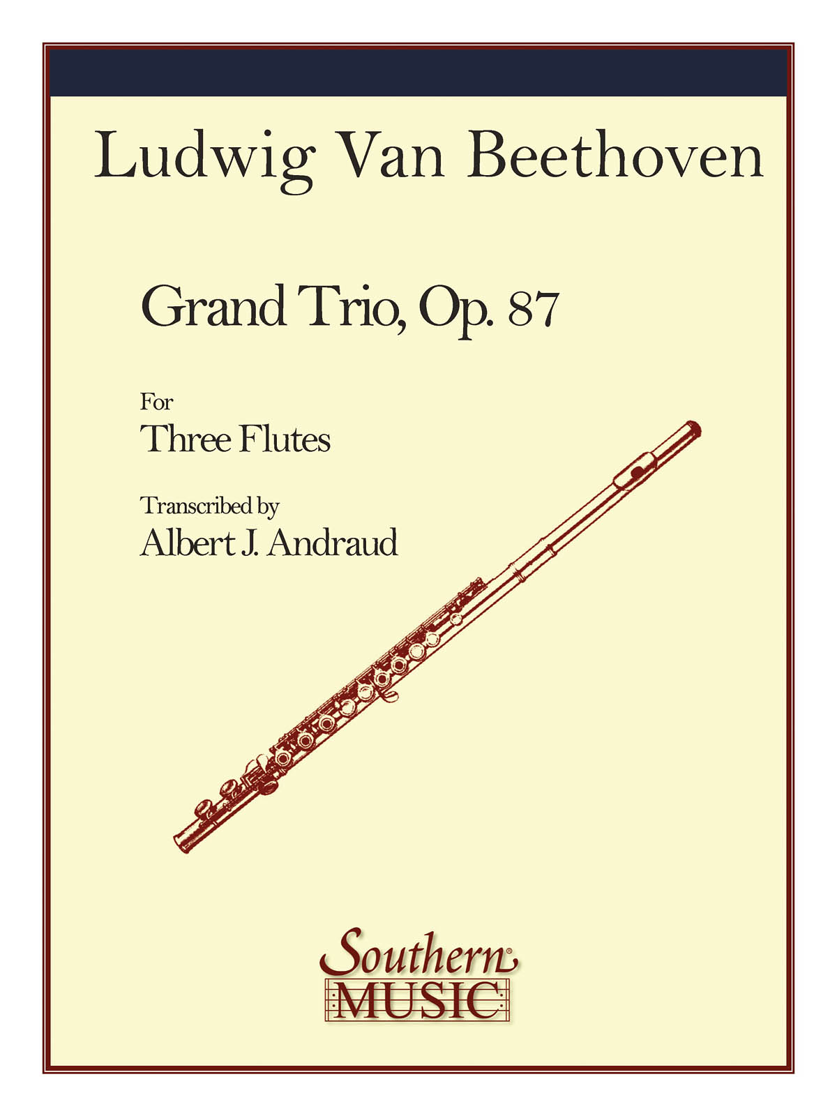 Ludwig van Beethoven: Grand Trio  Op 87: Flute Ensemble: Score & Parts