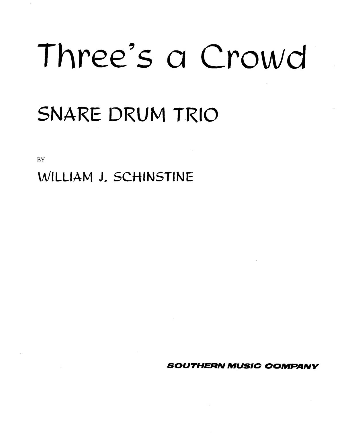 Fred Hoey: Three's ( 3) A Crowd: Percussion Ensemble: Instrumental Album