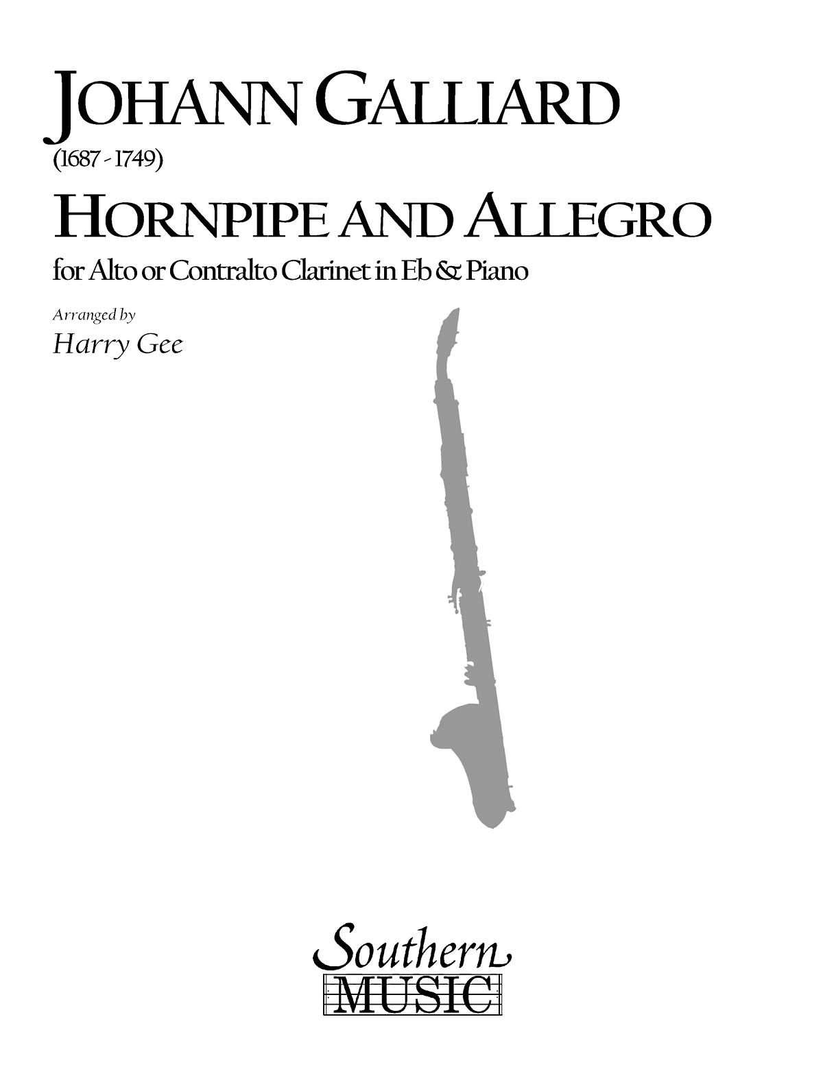 Johann Ernst Galliard: Hornpipe and Allegro: Clarinet Solo: Instrumental Album