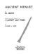 M. Amani: Ancient Menuet (Minuet): Clarinet Solo: Instrumental Album