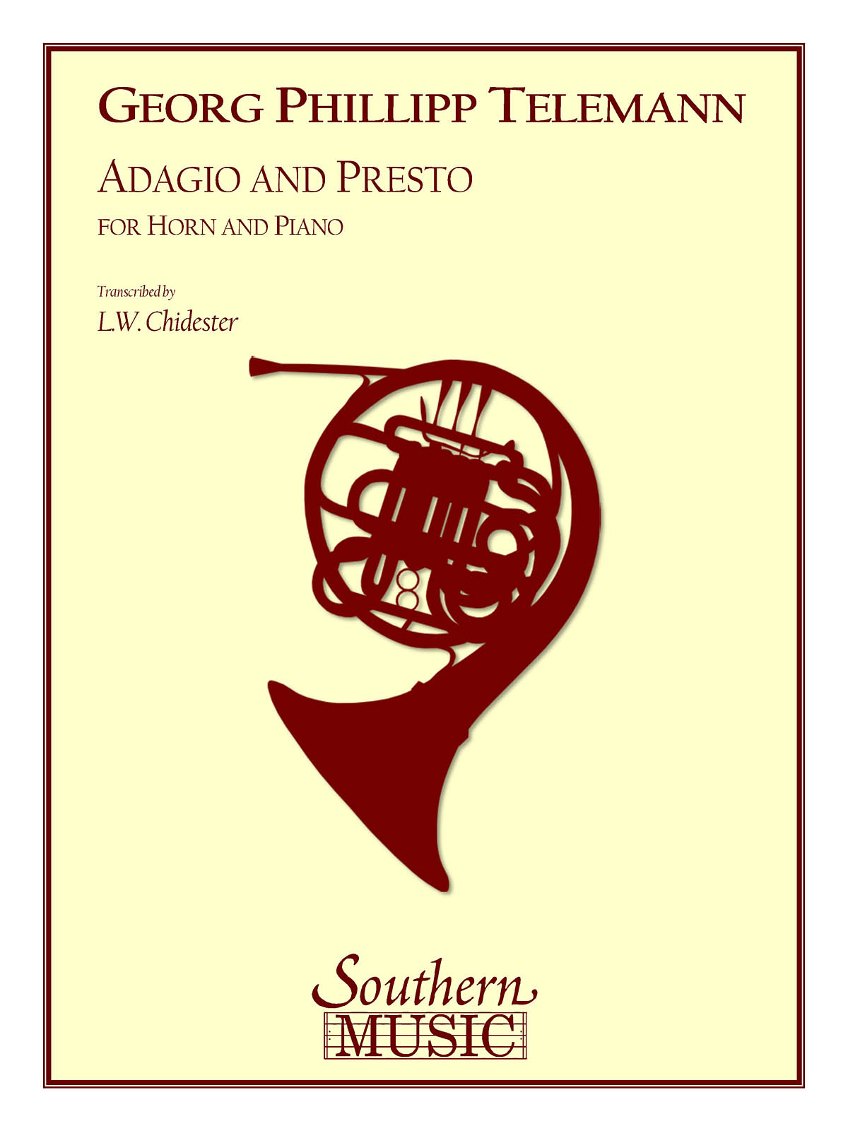 Georg Philipp Telemann: Adagio And Presto: French Horn Solo: Instrumental Album
