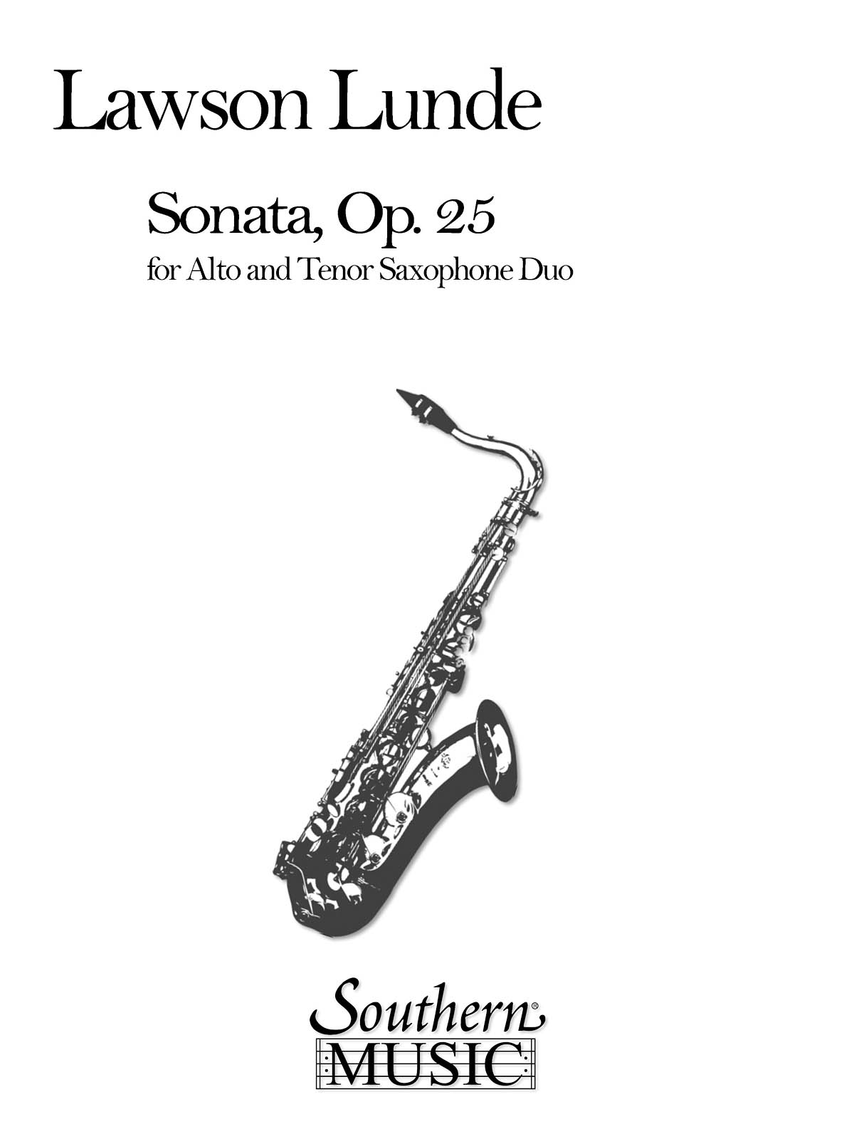 Lawson Lunde: Sonata  Op. 25 (Archive): Saxophone Duet: Instrumental Album