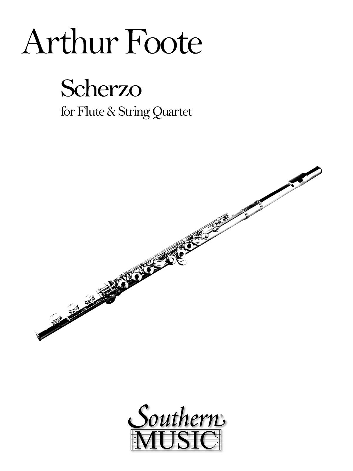 Arthur Foote: Scherzo for Flute & String Quartet: Chamber Ensemble: Score