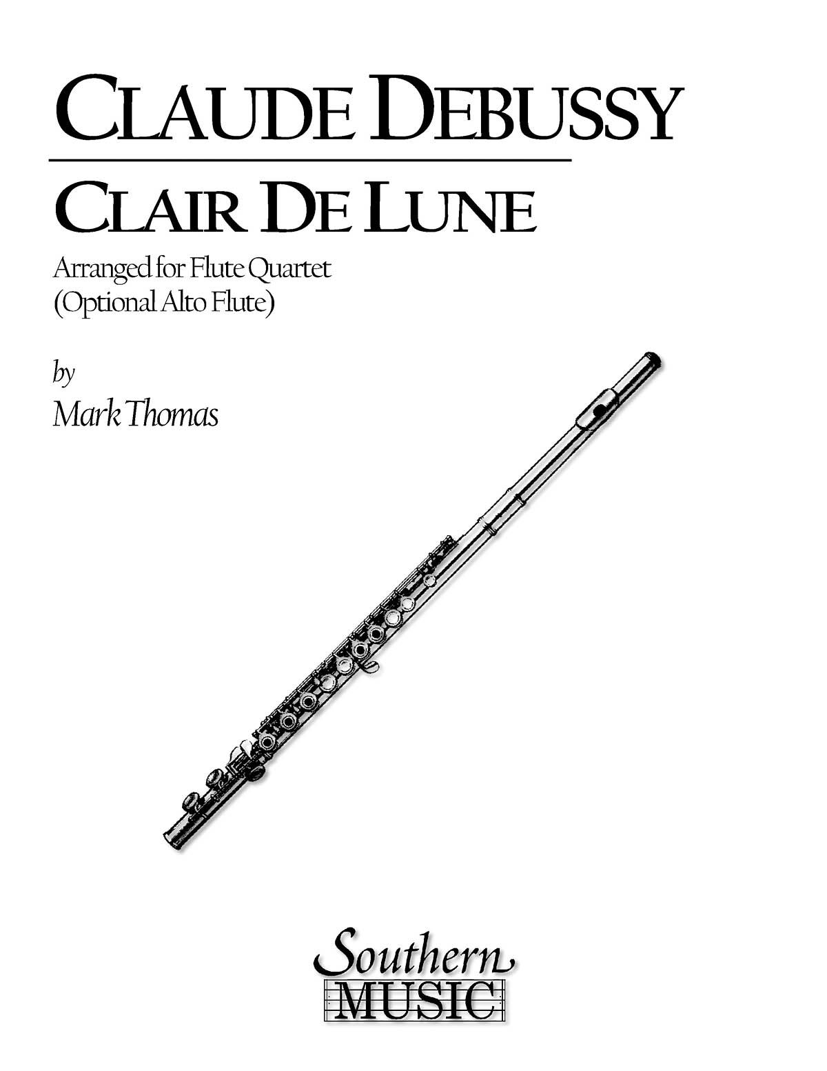 Claude Debussy: Clair De Lune: Flute Ensemble: Score