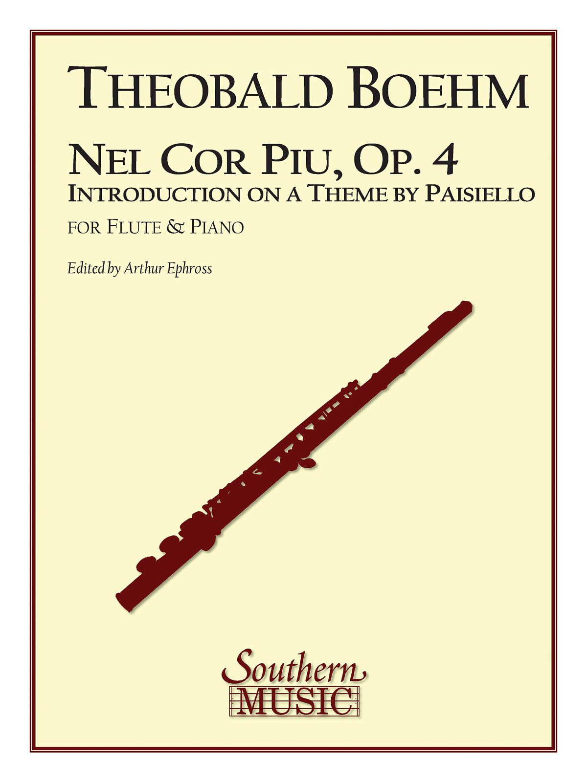 Theobald Bhm: Nel Cor Piu: Flute and Accomp.: Instrumental Album