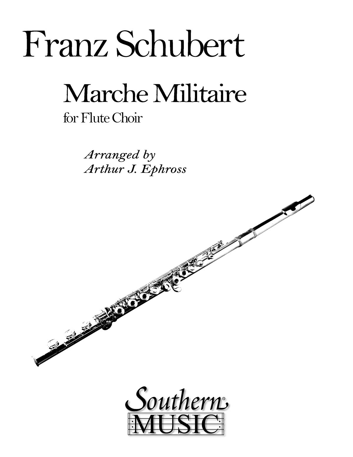 Franz Schubert: March Militaire: Flute Ensemble: Score & Parts