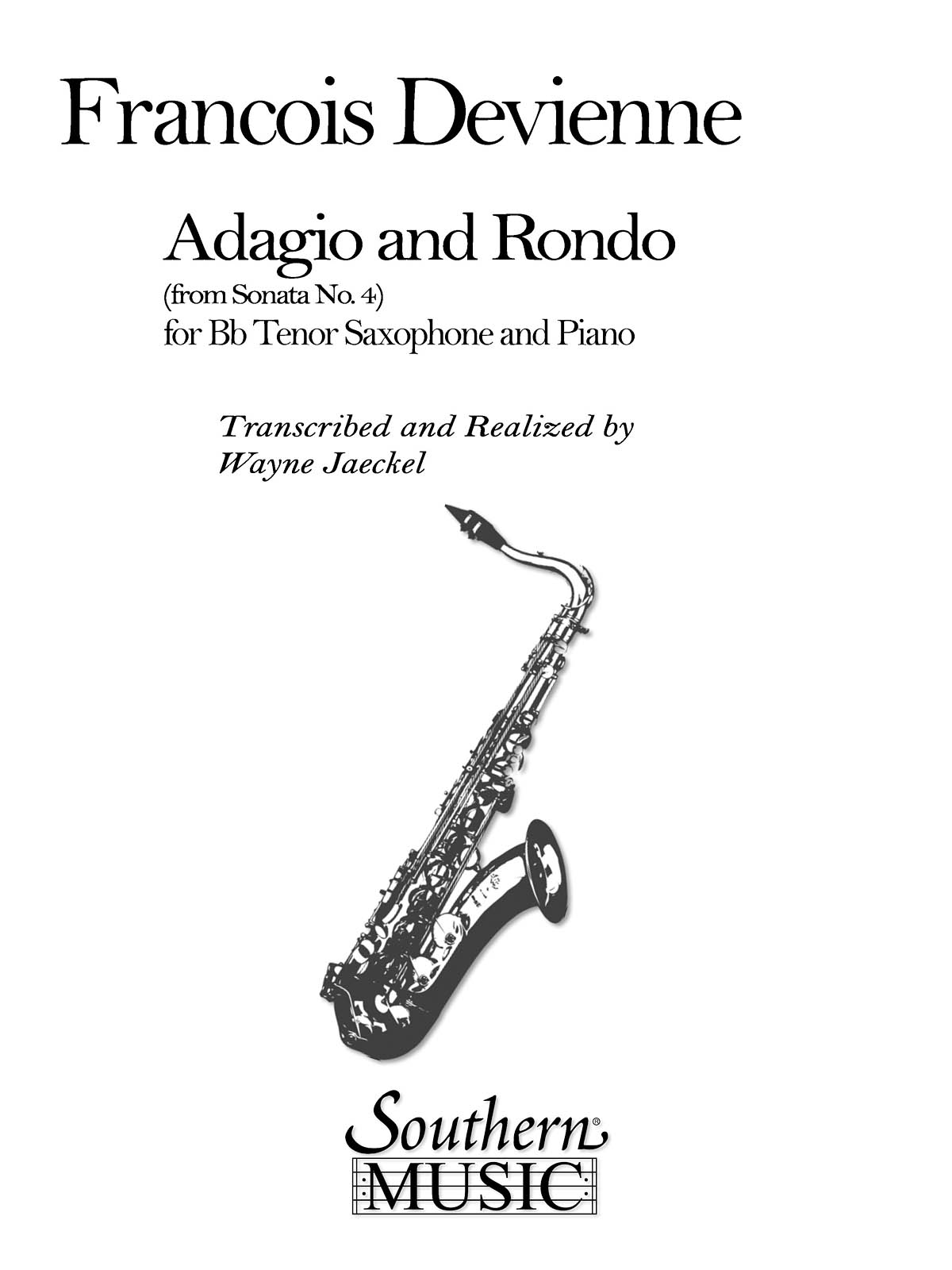 Franois Devienne: Adagio And Rondo (Archive): Tenor Saxophone: Instrumental