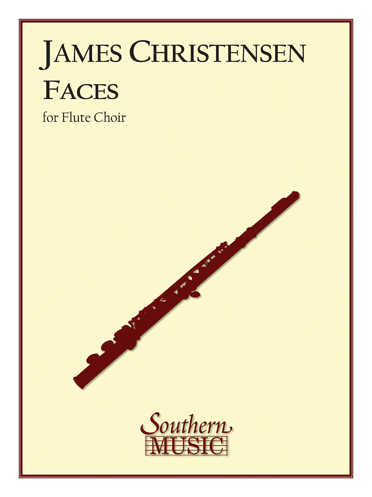 James Christensen: Faces: Flute Ensemble: Score & Parts