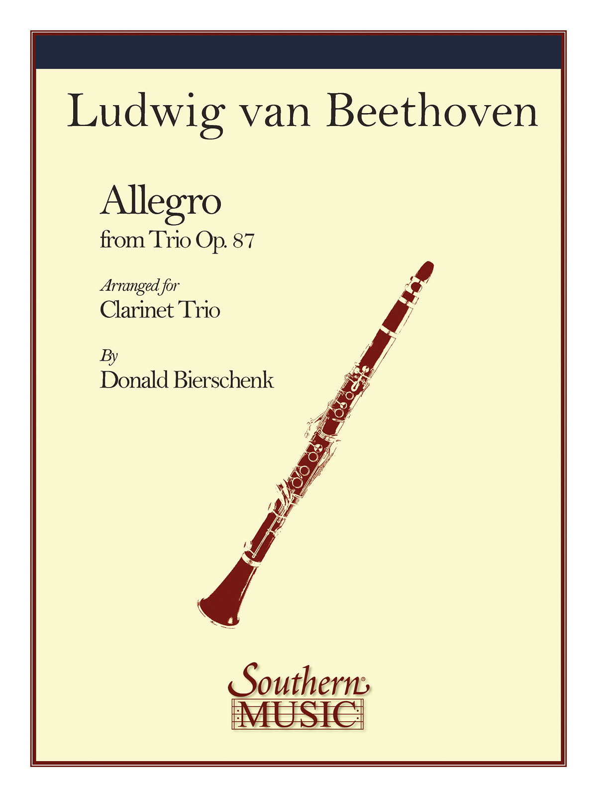 Ludwig van Beethoven: Allegro (From Trio Op. 87): Clarinet Ensemble: Part