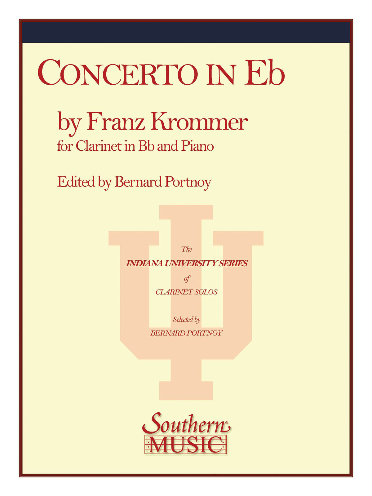 Franz Krommer: Concerto In E Flat Op 36: Clarinet Solo: Instrumental Album