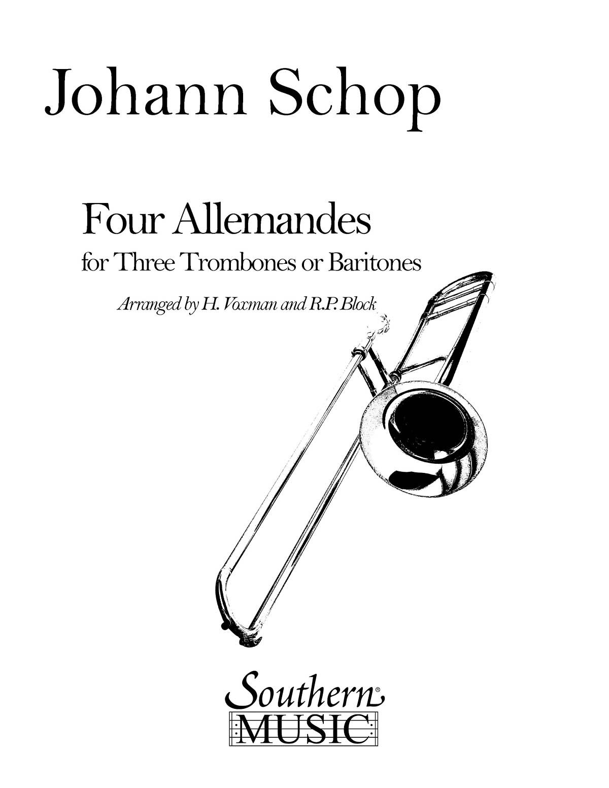 Johann Schop: Four (4) Allemandes: Trombone Ensemble: Instrumental Album