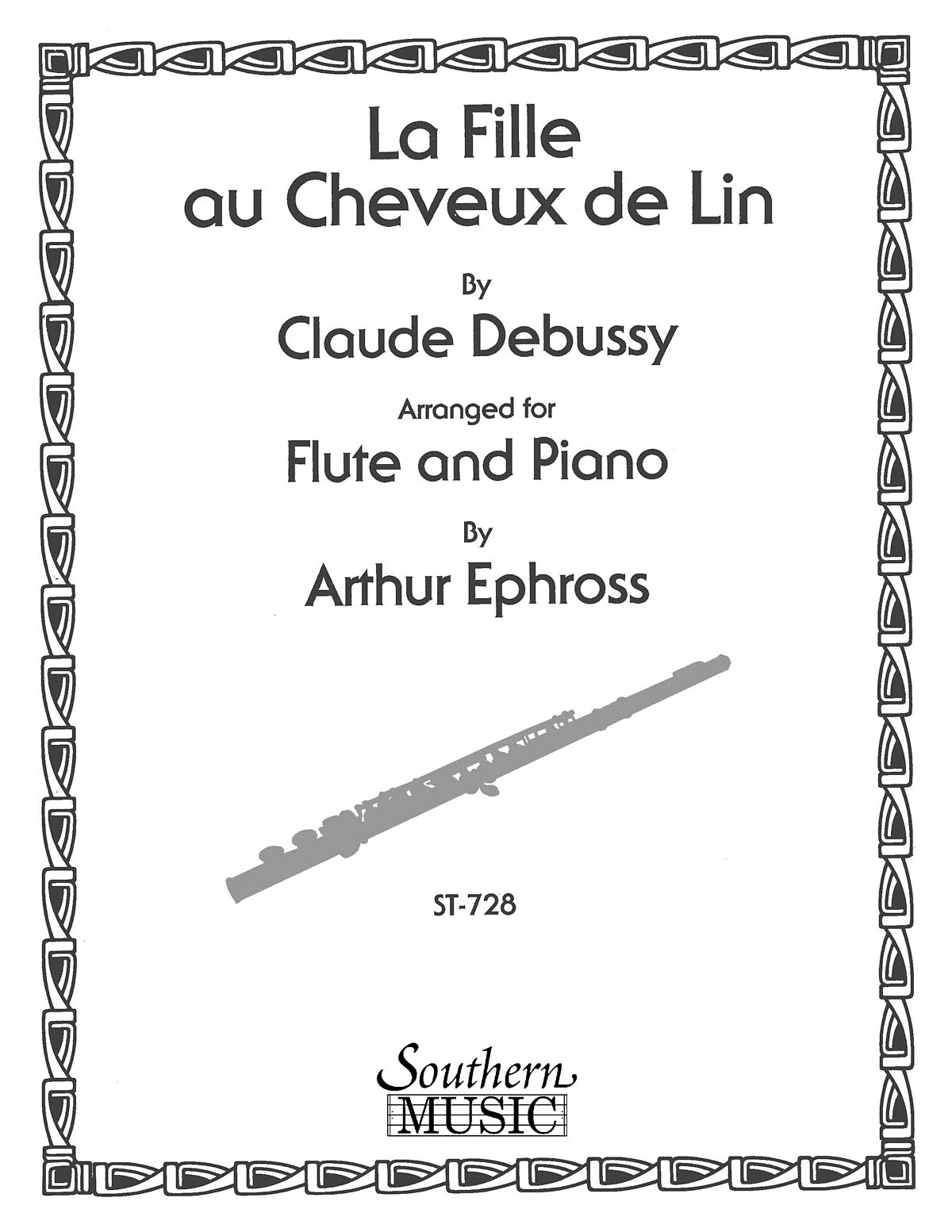 Claude Debussy: Girl With The Flaxen Hair (La Fille Au Cheveux De: Flute and