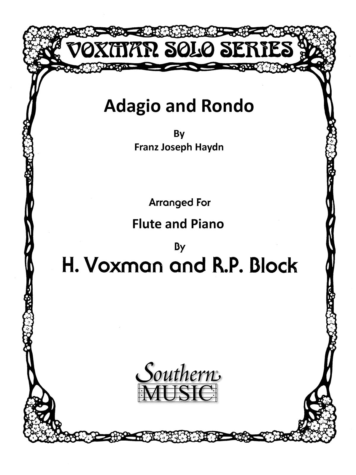 Franz Joseph Haydn: Adagio And Rondo: Flute and Accomp.: Instrumental Album