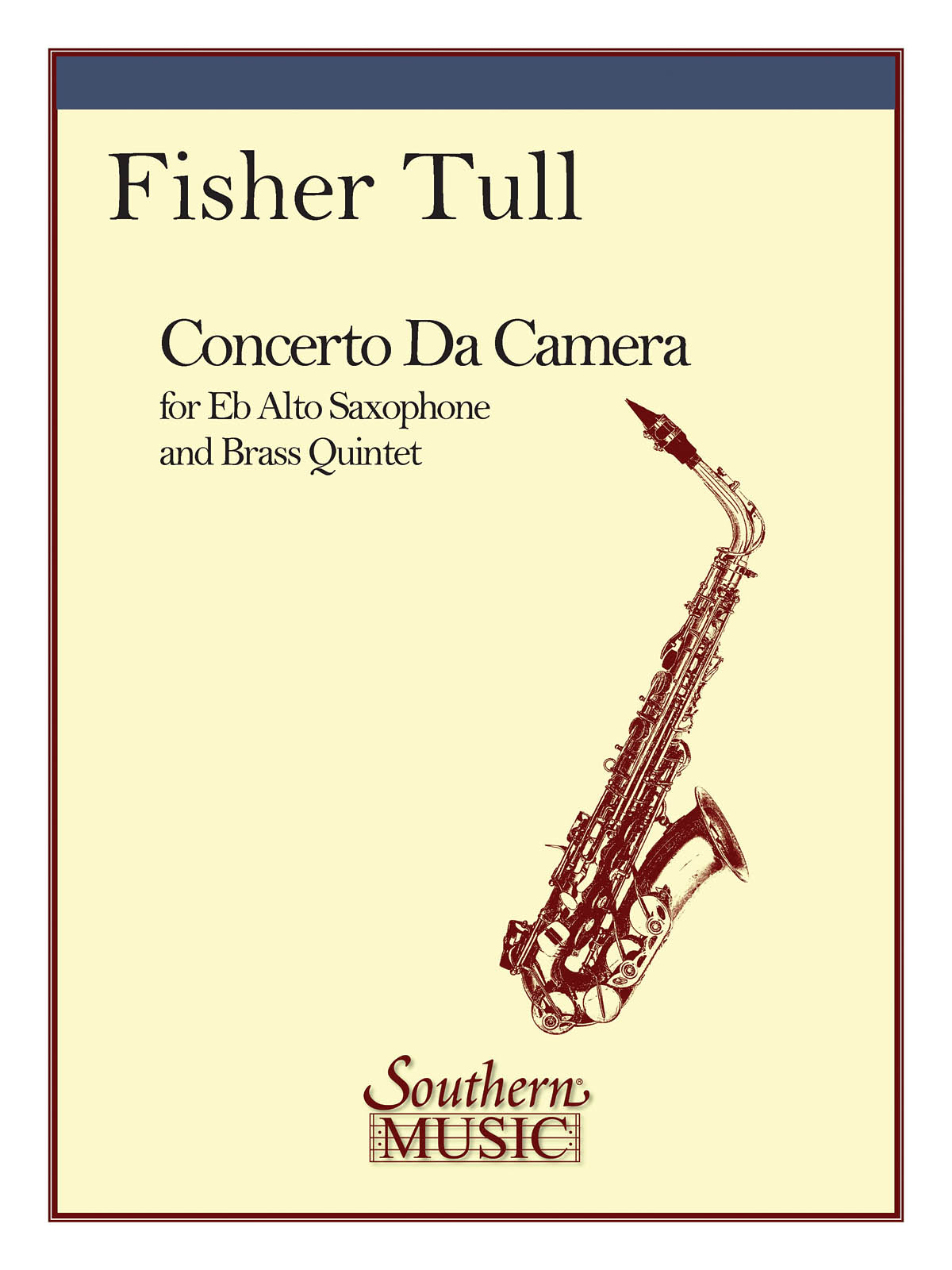 Fisher Tull: Concerto Da Camera (Br.5 W-Alto Sax): Wind Ensemble: Score