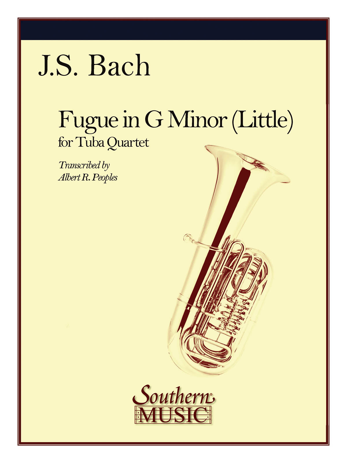 Johann Sebastian Bach: Fugue In G Minor (Little): Tuba Ensemble: Score & Parts