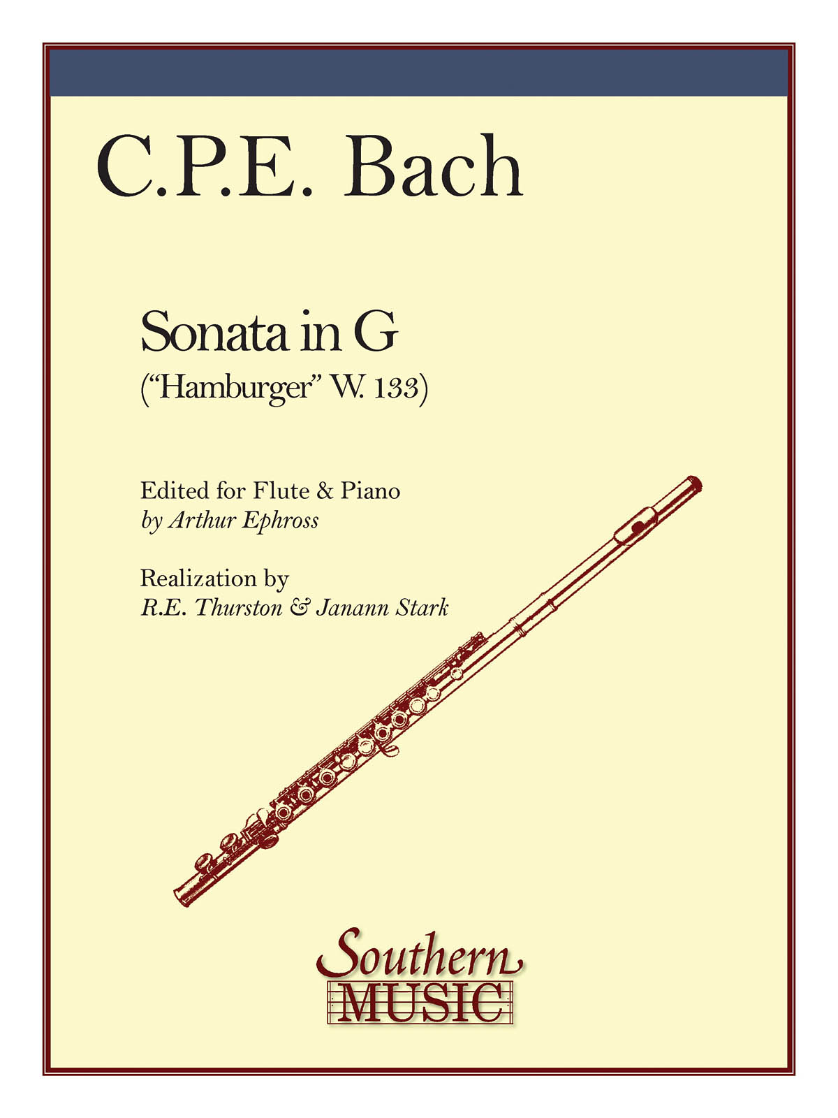 Carl Philipp Emanuel Bach: Sonata in G (Hamburg): Flute Solo: Instrumental Album