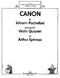 Johann Pachelbel: Canon: Violin Ensemble: Score
