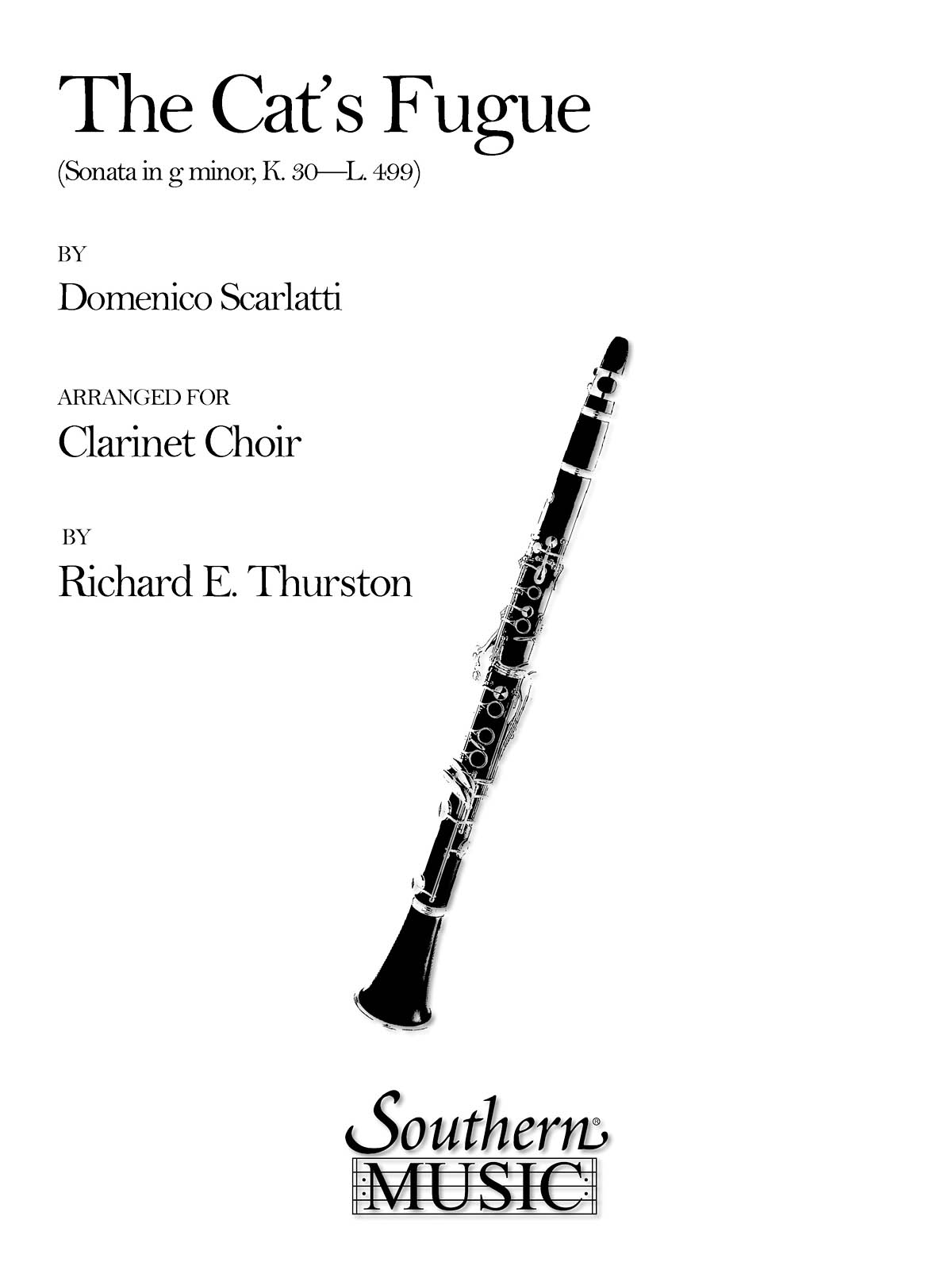 Domenico Scarlatti: The Cat's Fugue: Clarinet Ensemble: Part