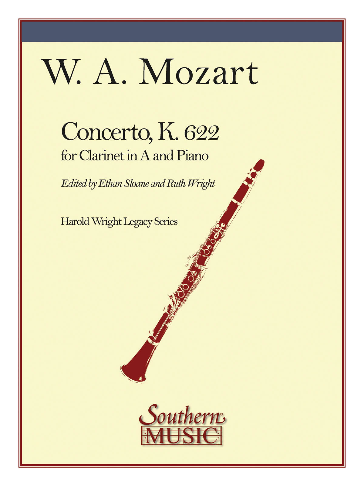 Wolfgang Amadeus Mozart: Concerto In A For Clarinet  K. 622: Clarinet Solo: