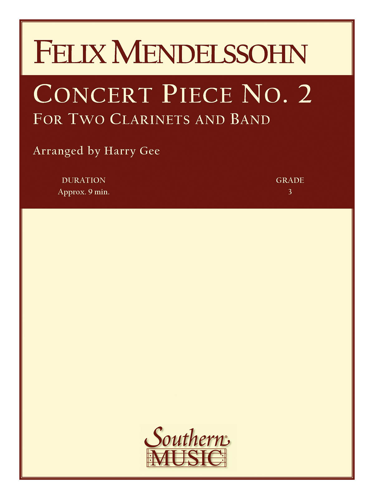 Felix Mendelssohn Bartholdy: Concert Piece No. 2 Concertpiece: Concert Band: