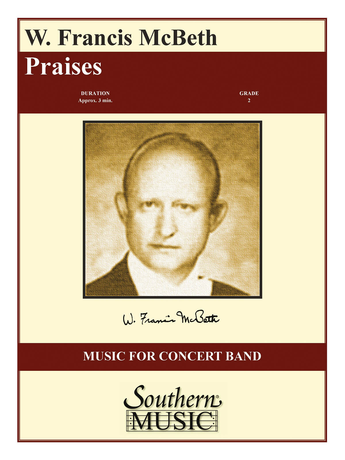W. Francis McBeth: Praises: Concert Band: Score & Parts