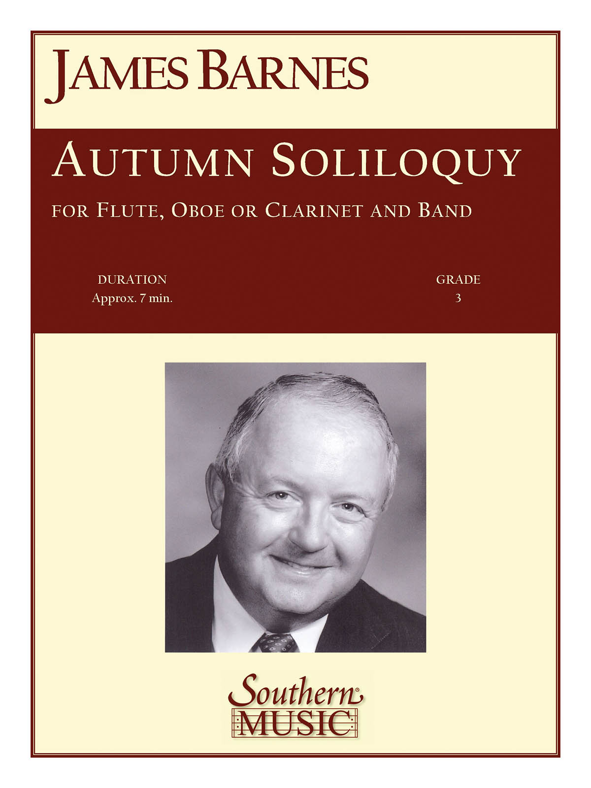 James Barnes: Autumn Soliloquy: Concert Band: Score & Parts