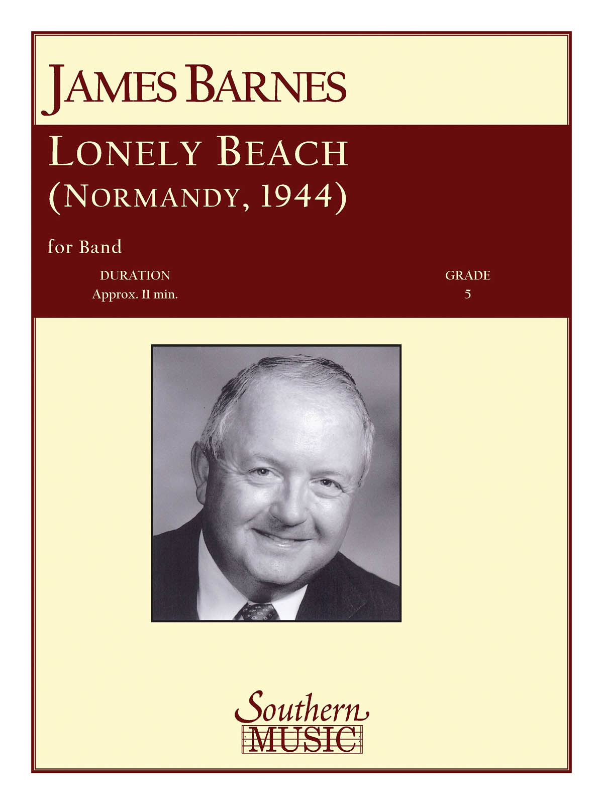 James Barnes: Lonely Beach (Normandy 1944): Concert Band: Score & Parts