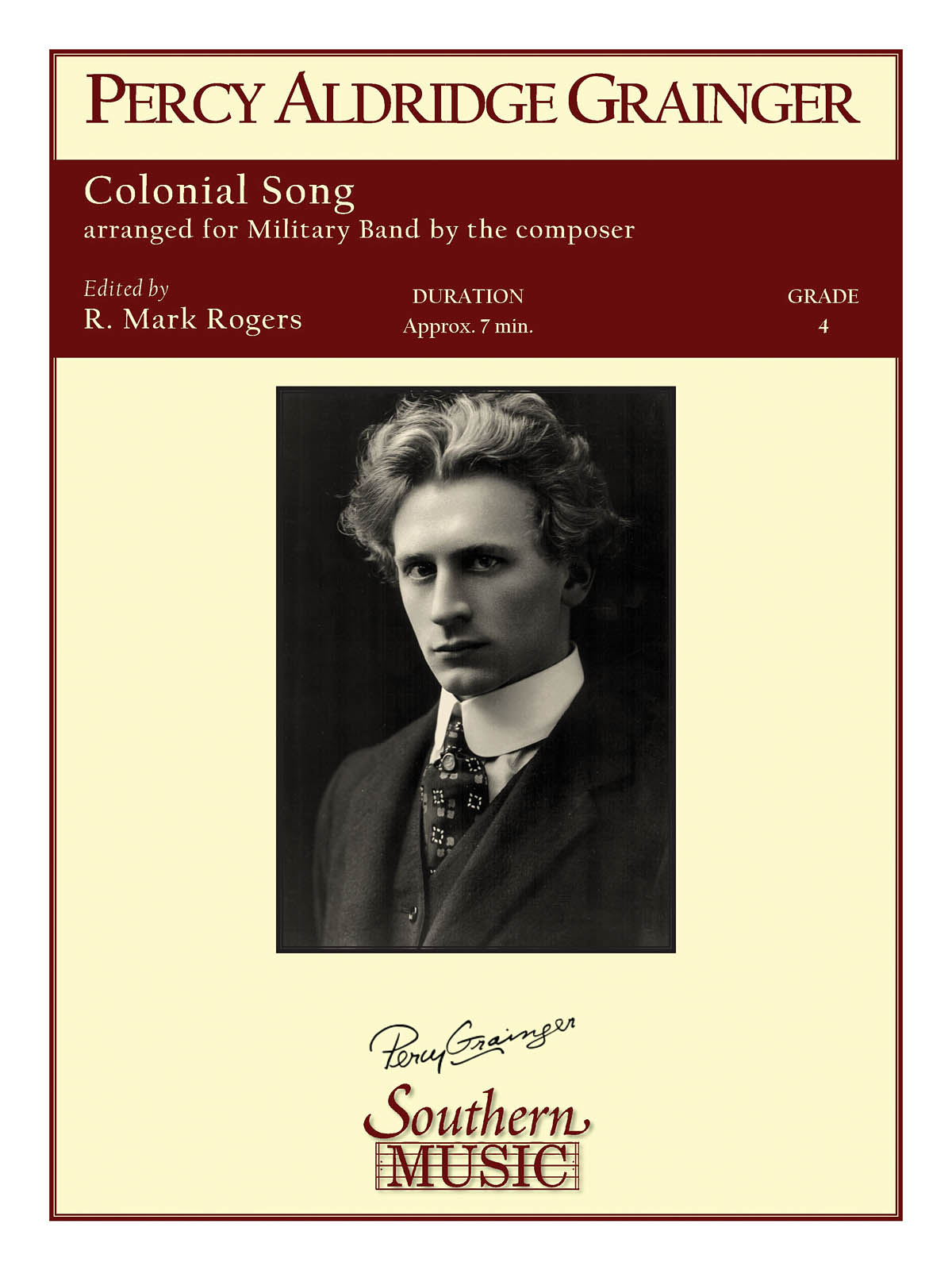 Percy Aldridge Grainger: Colonial Song: Concert Band: Score & Parts