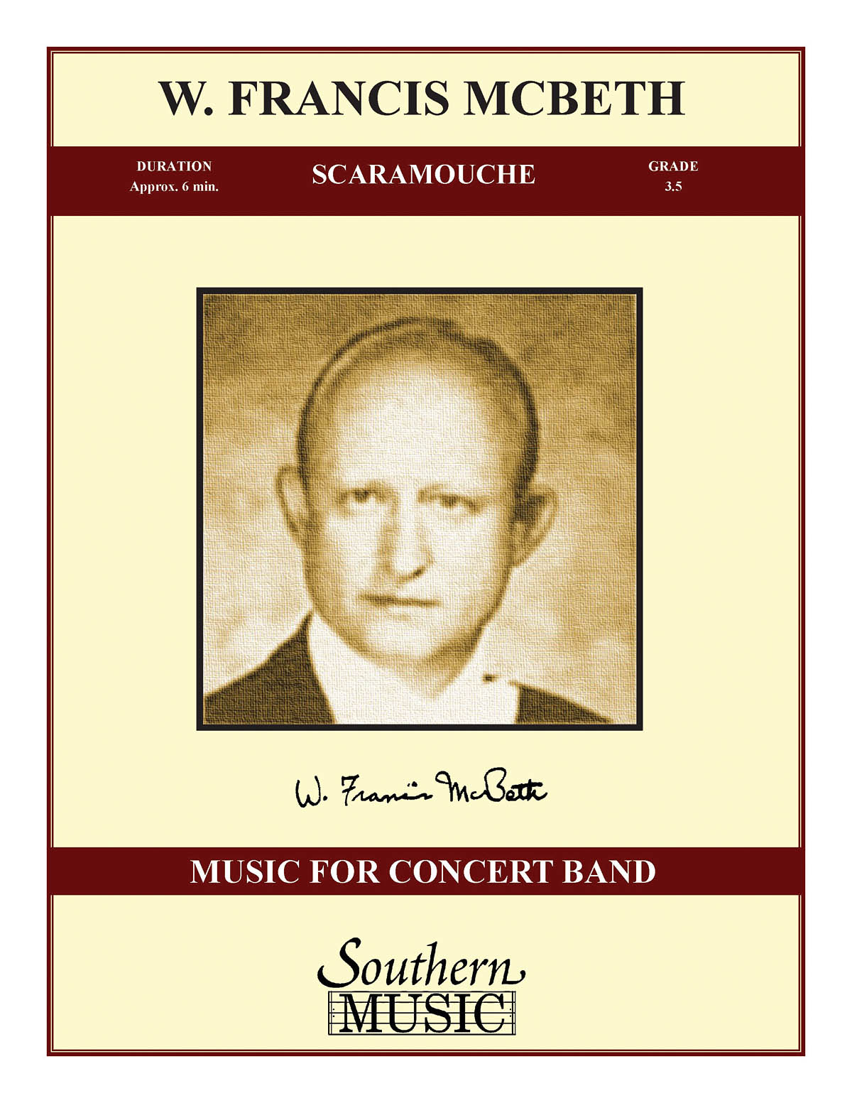 W. Francis McBeth: Scaramouche: Concert Band: Score & Parts