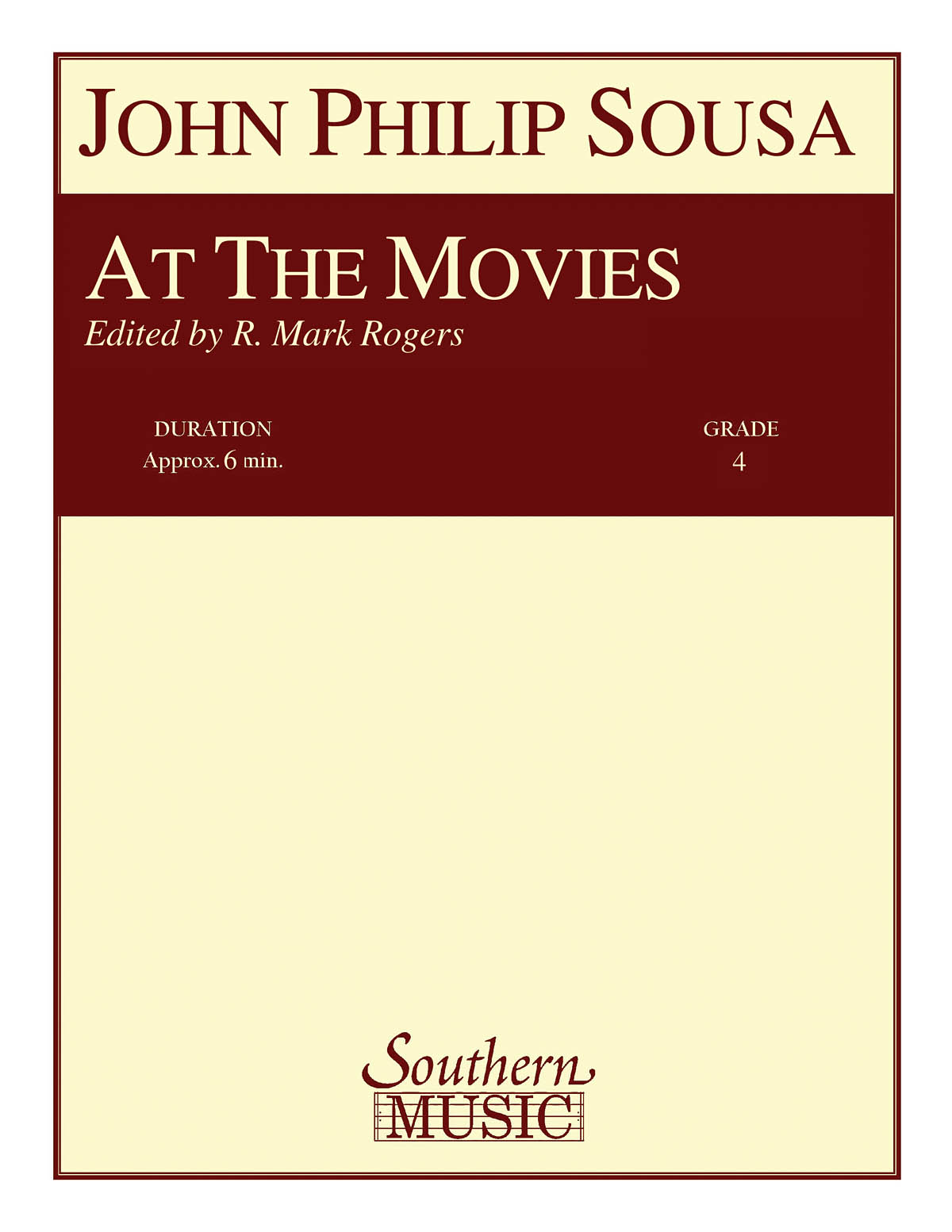 John Philip Sousa: At The Movies: Concert Band: Score & Parts