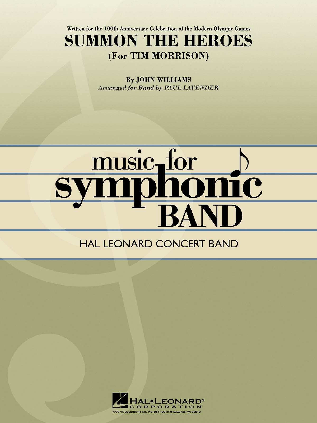 John Williams: Summon the Heroes: Concert Band: Score & Parts