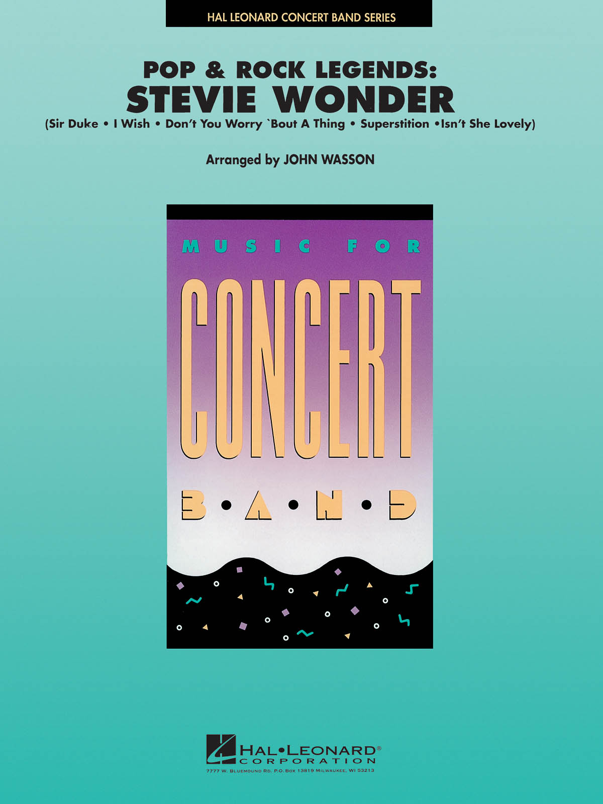 Pop and Rock Legends: Stevie Wonder: Concert Band: Score and Parts