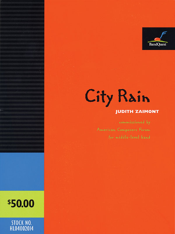Judith Lang Zaimont: City Rain: Concert Band: Score & Parts