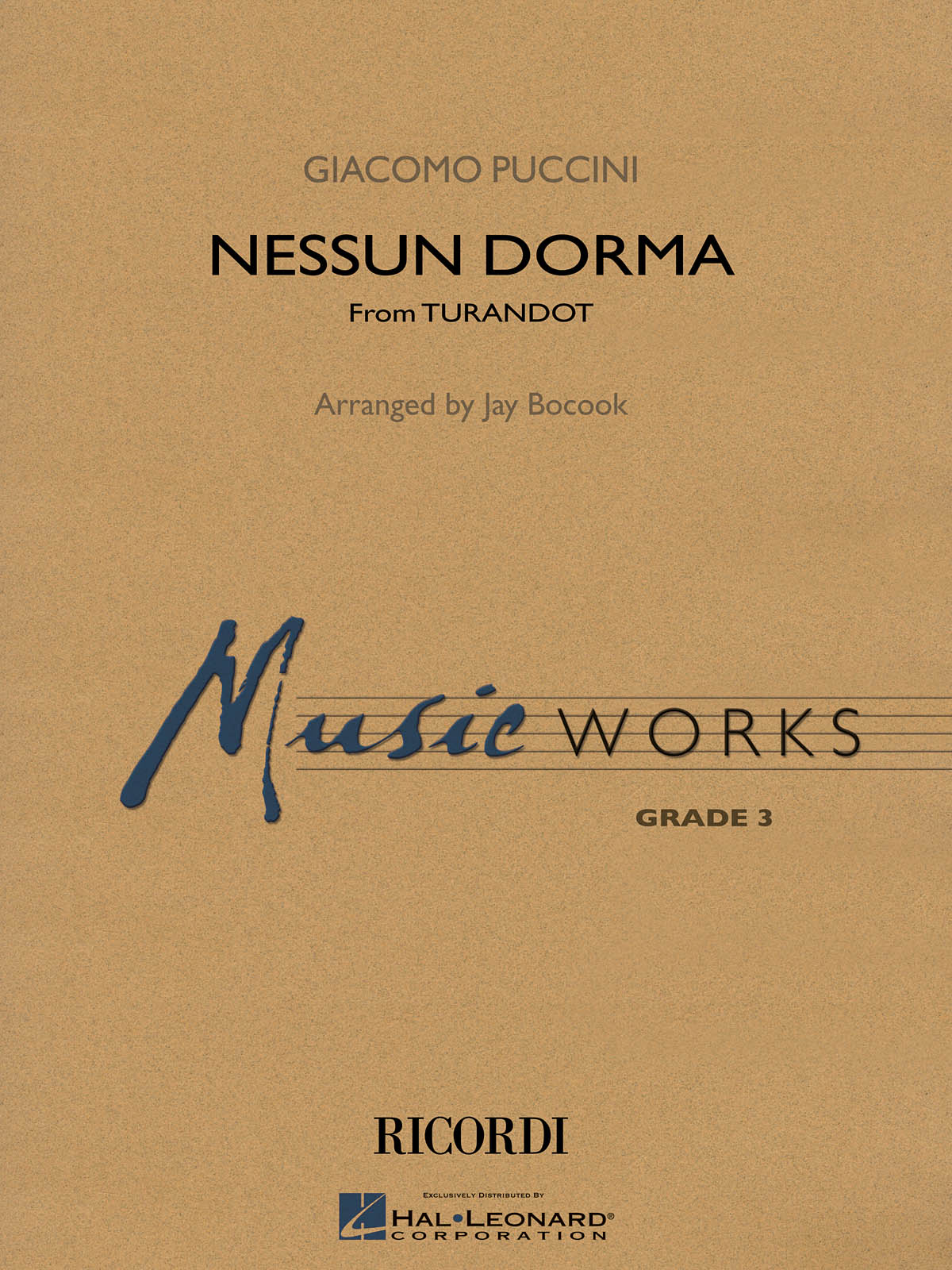 Giacomo Puccini: Nessun Dorma: Concert Band: Score
