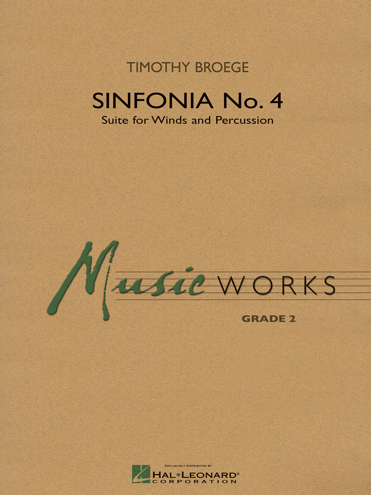 Timothy Broege: Sinfonia No. 4: Concert Band: Score  Parts & Audio