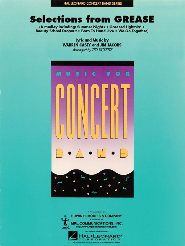 Selections from Grease: Concert Band: Score & Parts
