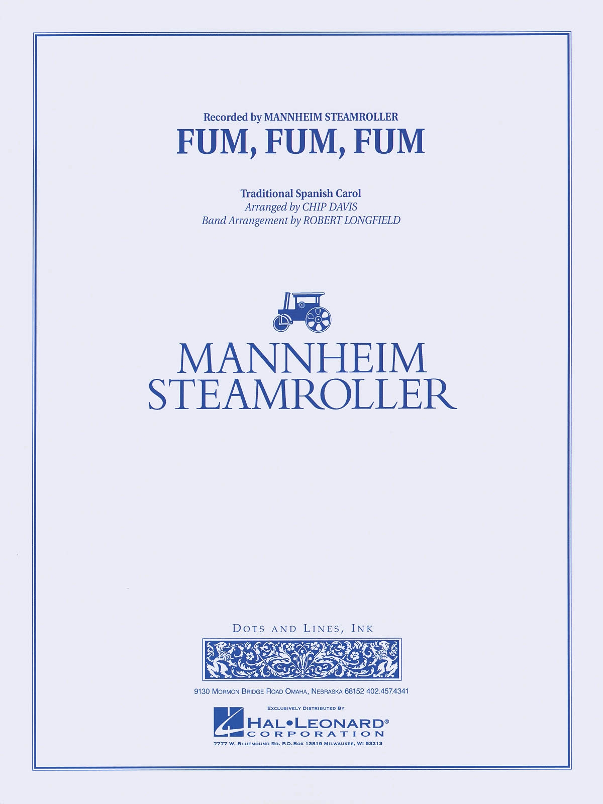 Mannheim Steamroller: Fum  Fum  Fum: Concert Band: Score & Parts