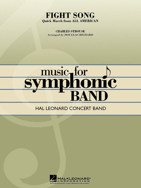 Charles Strouse: Fight Song: Concert Band: Score